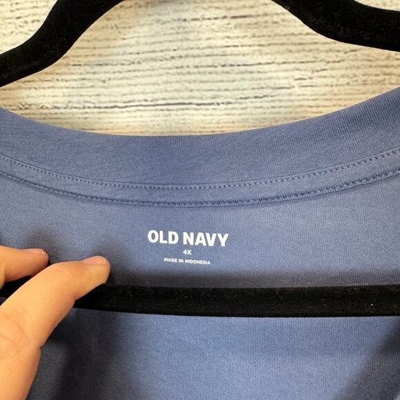 Old Navy Plus Size Pack Of 2 Blue & Black Sleeveless Wedge Tops Size 4X - Picture 4 of 11